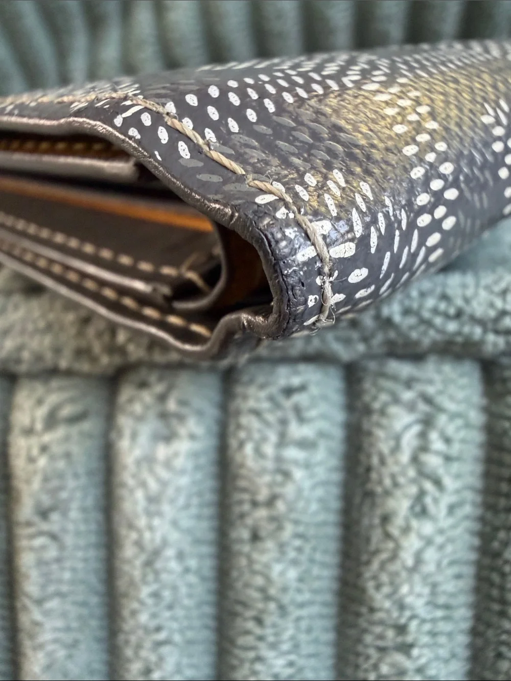 Goyard Gray Chevron Bifold Wallet